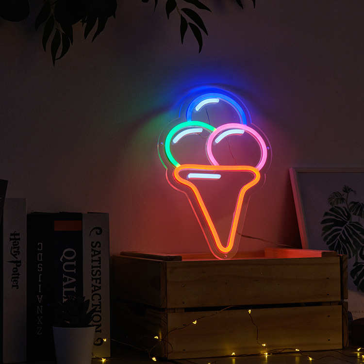 外贸霓虹灯发光字12v灯带led卧室家居电竞房酒吧装饰墙字母logo灯 - 图2