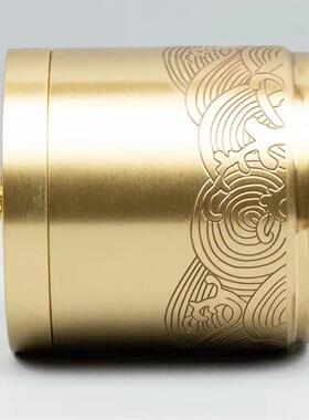 新款直销黄铜车载烟灰缸车用家居办公室摆件祥云带盖中式全铜铜艺