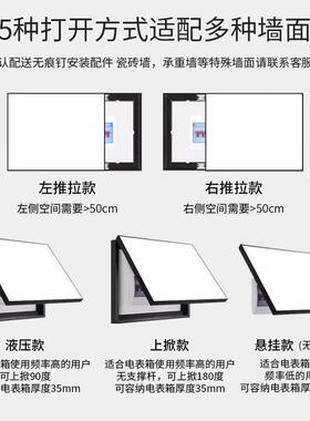 宋氏美学电表箱装饰画中式弱电源遮挡挂画九鱼图配电箱电闸盒盖板