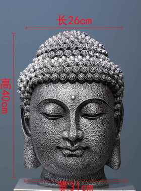 高档首复禅意大号佛佛佛像佛系装饰品玄古关头走廊客厅酒柜文艺摆