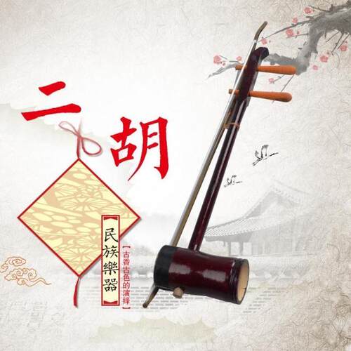 新款特价彷价红木筒二胡配尼龙弓民族弦乐器初学拉送圆配件底包邮 - 图2