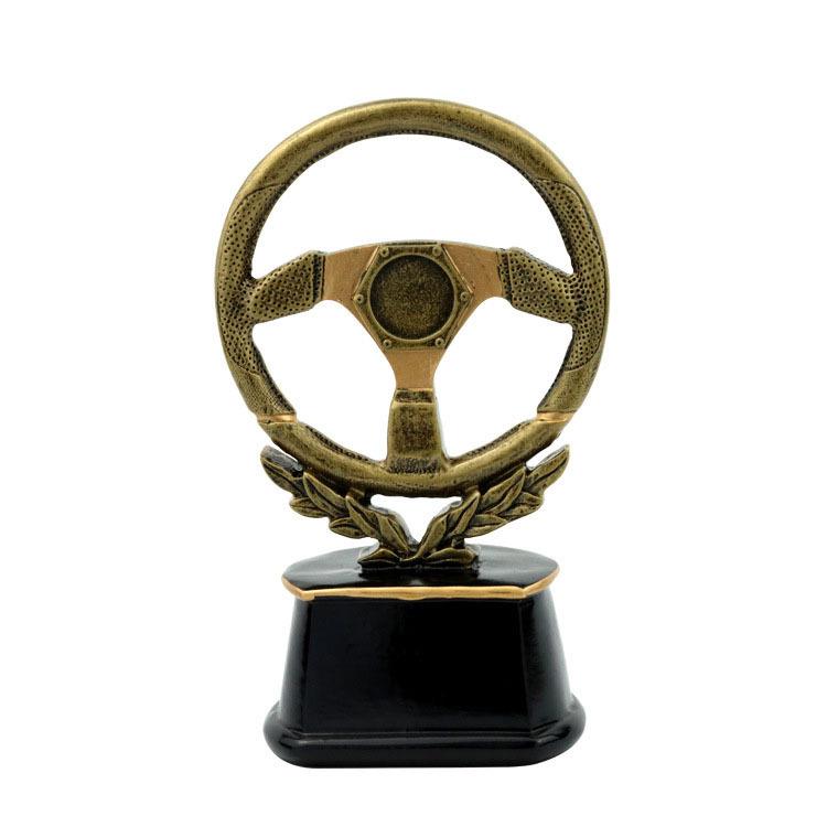Wanyuanxin Racing Steering Wheel Trophy Resin Crafts Competitive Competition Awards Supplies HX1931