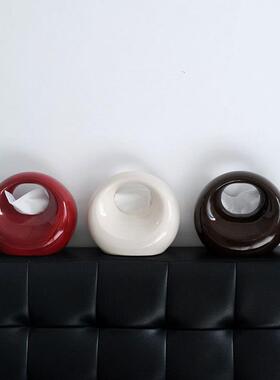 现代艺术感纸巾感盒房酒书客厅玄关店桌面摆件高级抽纸盒手GNW提