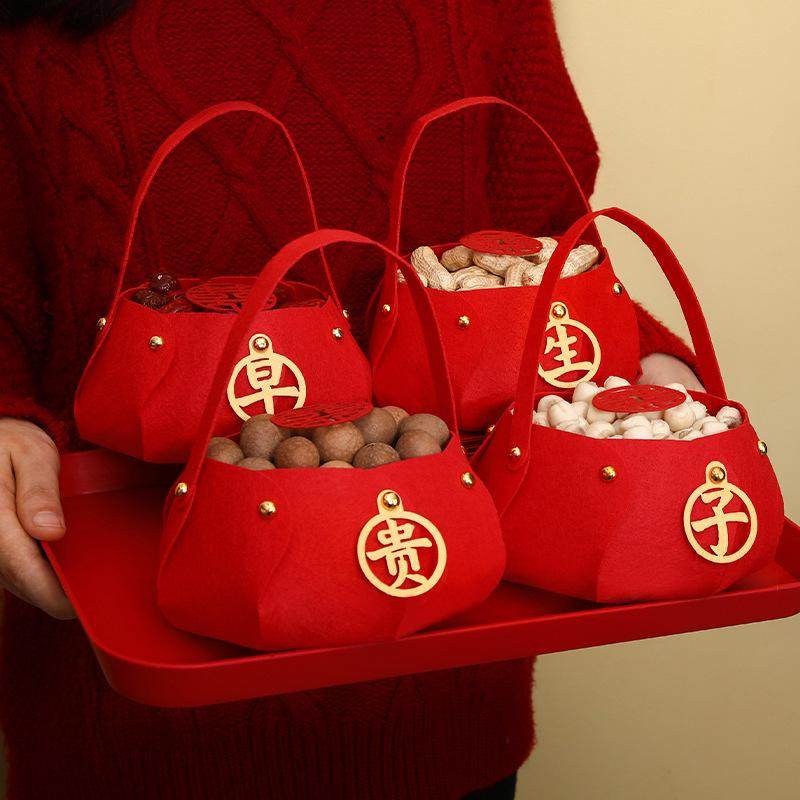 婚庆装饰布置早生贵子摆件婚房结婚用品大全竹编手提小篮子模具筐,淘宝优惠券,粉丝福利购,淘宝优惠卷