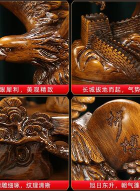 大展宏图老鹰摆件办公室老板桌开门红数字工艺品桌面摆设