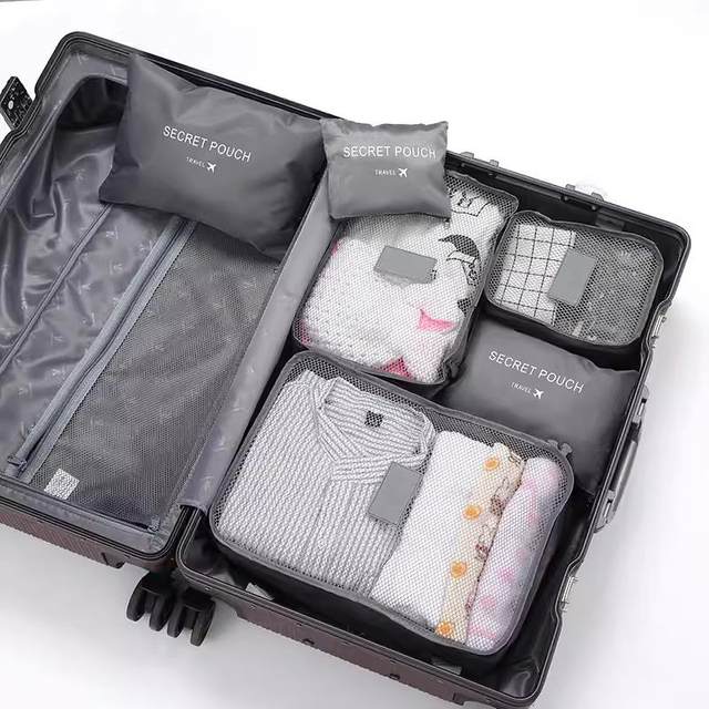 Manufacturer made wholesale travel storage six-piece storage bags clothing sorting bag storage 6-piece storage set