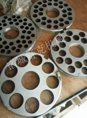 商用100型绞肉机孔刀多少钱不锈钢孔板绞肉圆孔出肉板肉篦子