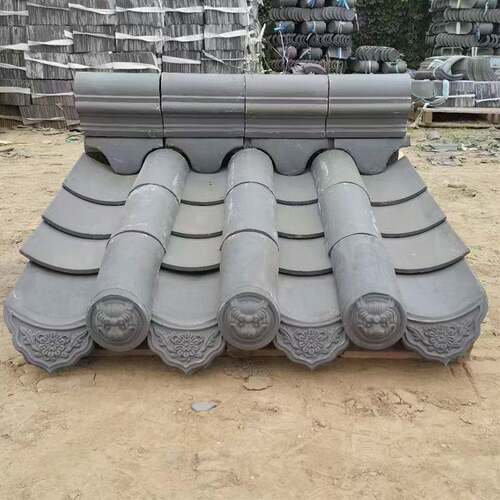 古建围墙柱子帽墙头帽室外凉亭顶帽正方形瓦帽中式园林门口柱帽 - 图0