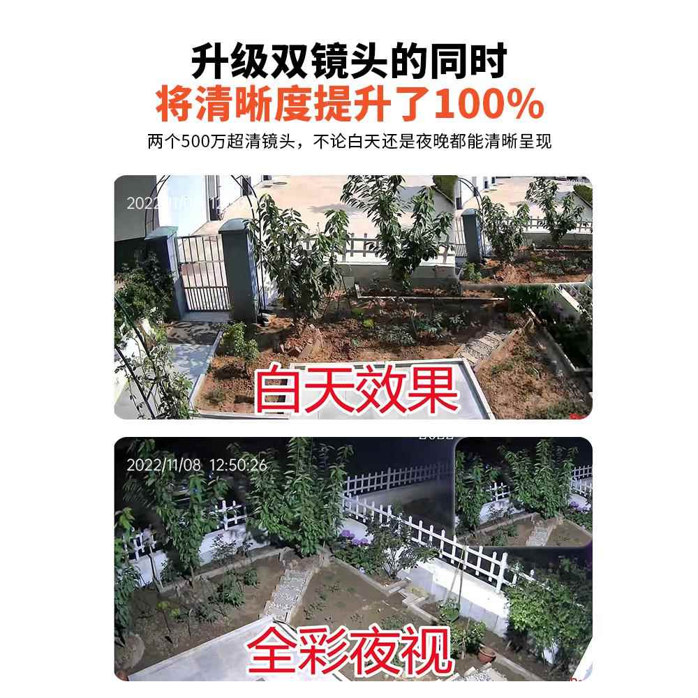 智选摄像头360度无死角家用手机远程室外高清夜视4G太阳能 - 图1