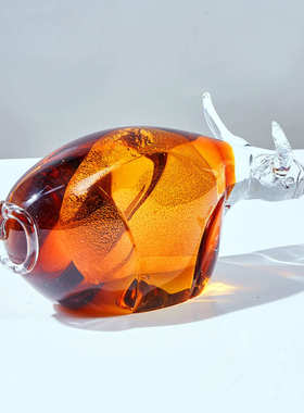 现代简约创意琉璃桌面小摆件客厅玄关家庭办公桌高级软装饰品