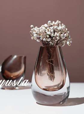 简约现代客厅茶几插干花瓶餐厅吧台柜酒店别墅样板间摆件软装饰品