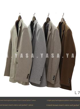 YASA【男装合集】样板间衣帽间意式简约男士西服外套上衣道具陈列