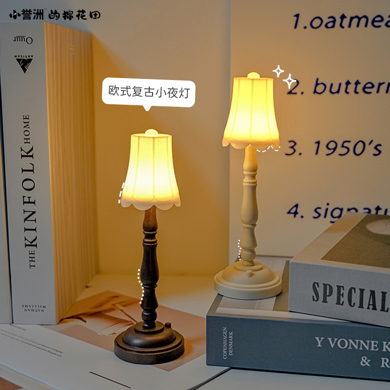 棉花娃娃家具娃屋配饰复古小夜灯20cm娃用小物6分bjd娃片道具配件 - 图2