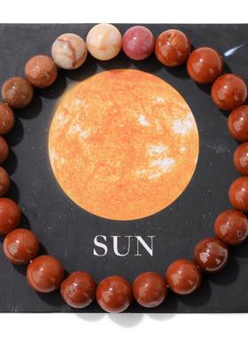 太阳系跨境行星石头弹力串珠手链