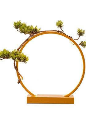 灯圈模型展示摆件新中式家居客厅办公室创意灯圈禅意发光装饰摆饰