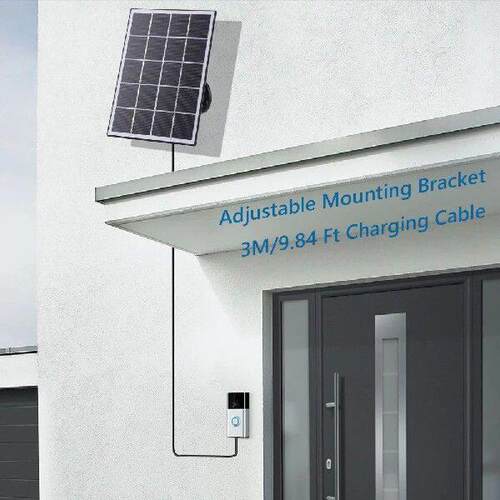 4W Solar Panel for Ring Doorbell IP65 Waterproof Solar - 图2