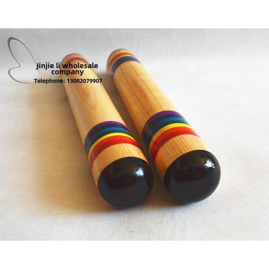 高档贸品质木质雨声筒早教儿奥尔夫童打击乐音乐教器具彩虹雨声响