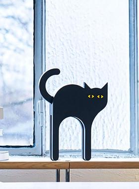黑猫摆件墙边桌面北欧ins风创意家用现代风卧室客厅茶几家居饰品