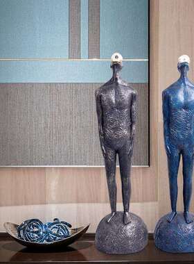 雕塑摆件电柜北旁欧客脂厅现代FLX树人视像艺术创意家居装饰品造