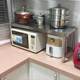 Customized stainless steel processing rack One-layer single-layer microwave oven oven kitchen storage household pot rack