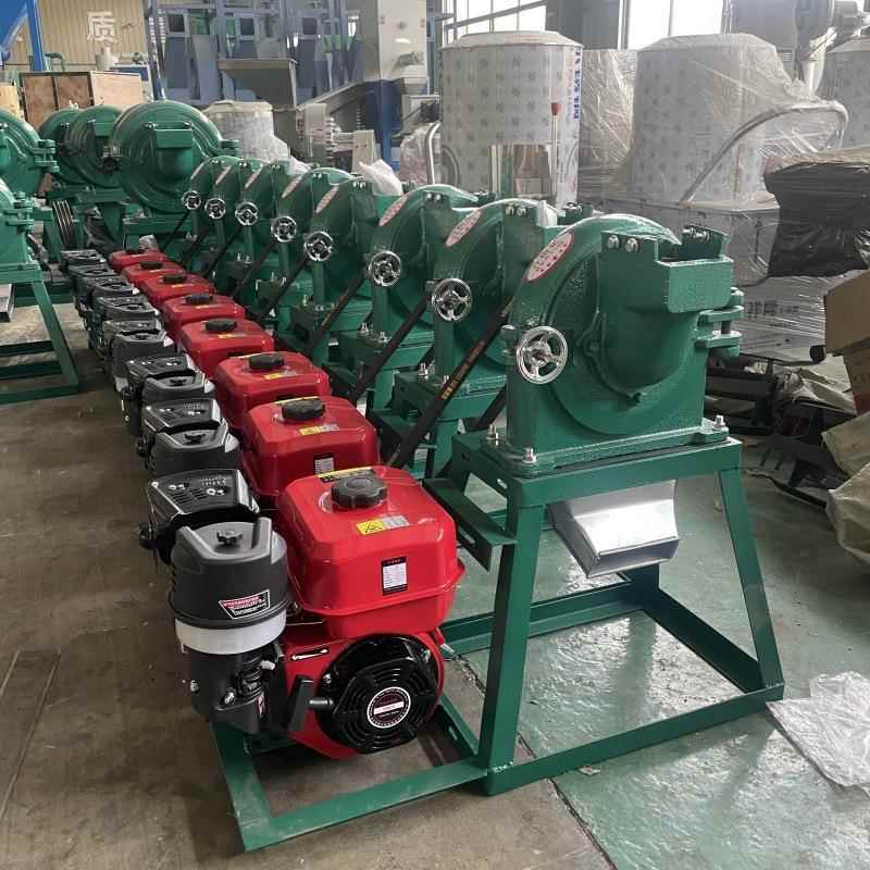 Gasoline multigrain flour grinder dust removal cornmeal potato dry grinder rice husk grinder fennel pepper grinder