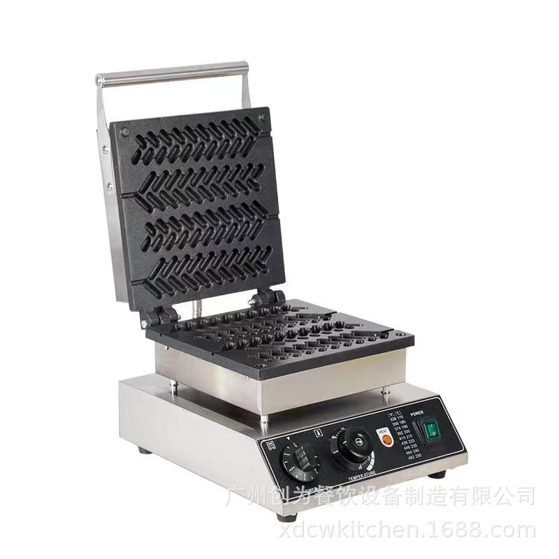 Commercial electric heating waffle maker 4-compartment wheat ear type waffle maker waffle oven snack machine scone maker