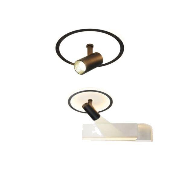 Aisle ceiling light, simple modern shop surface-mounted spotlight, entry door, entrance hall, corridor, rotating downlight, ceiling light
