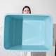 Storage box Large capacity Extra large clothes storage household clothes sorting box Plastic moving thickened storage pulley