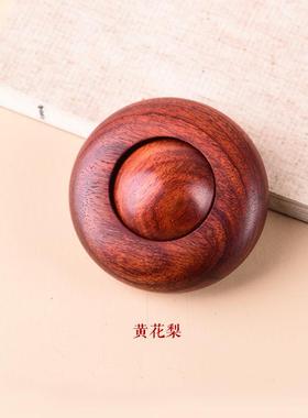 正品小叶紫时来把件运转解压一体摆黑檀木男女随身手球把手玩文玩