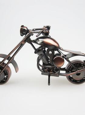直销新款小号铁艺摩托车模型A15 景区热卖工艺品纪念品 美式创意