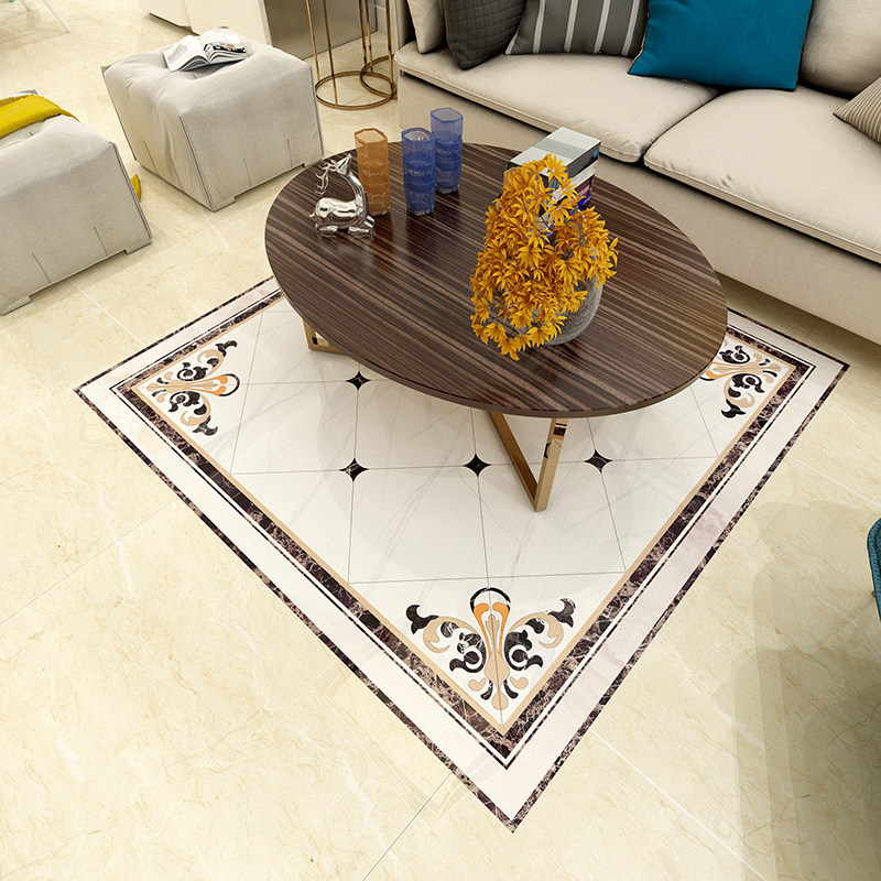 新款欧式走廊a过道地贴装饰防水耐磨客厅茶几地板贴浴室瓷砖遮丑,淘宝优惠券,粉丝福利购,淘宝优惠卷