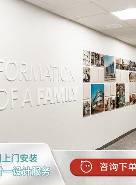 公司企业文化亚克力磁吸可更换照片墙员工团队风采合作师资介绍墙