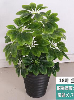 假花金钱树彷真植物假树花卉婚庆绿叶盆栽客厅室内家饰落地盆景花