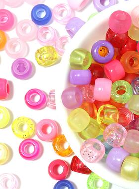 Hair beads pony beads hole Plastic Hair Bead Accessories