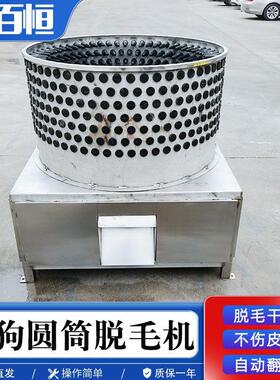 纯不锈钢羊狗脱毛机小型圆筒鸡鸭打毛机全自动家禽拔毛机设备