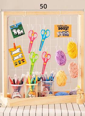 钥匙扣展示架实木带钩首饰展示架小饰品挂架挂钩耳环展示架手链.