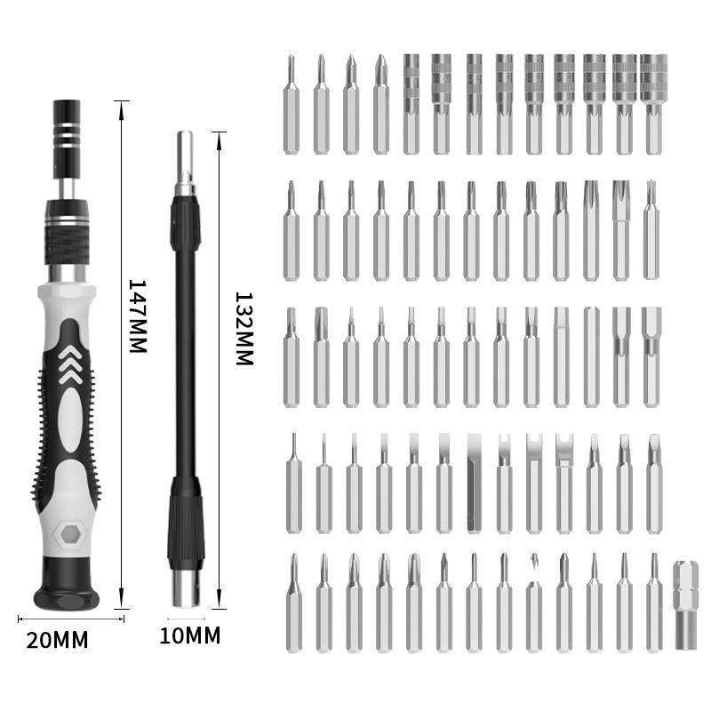 142-in-1 screwdriver set, mobile phone disassembly and repair tools, clock screwdriver, portable bag tool bag