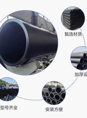 PE给水管PE全新料自来水管PE灌溉管PE非开挖顶管PE大口径排水管
