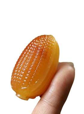 天然阿富汗玉石手把件金玉满堂手工玉石玉米平安手把男女精致把玩