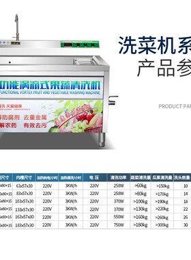 宇 商用洗熙宇菜钢机水果食蔬菜堂酒店餐厅熙不锈鼓泡清洗设备洗