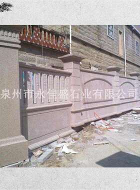 大门立柱户外庭院围墙整石门柱自建房别墅中式欧式石柱入户石门