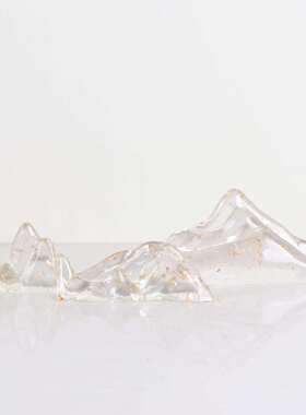 新中式透明假山树脂现代创意办公室酒店样板房玄关家居软装饰饰品