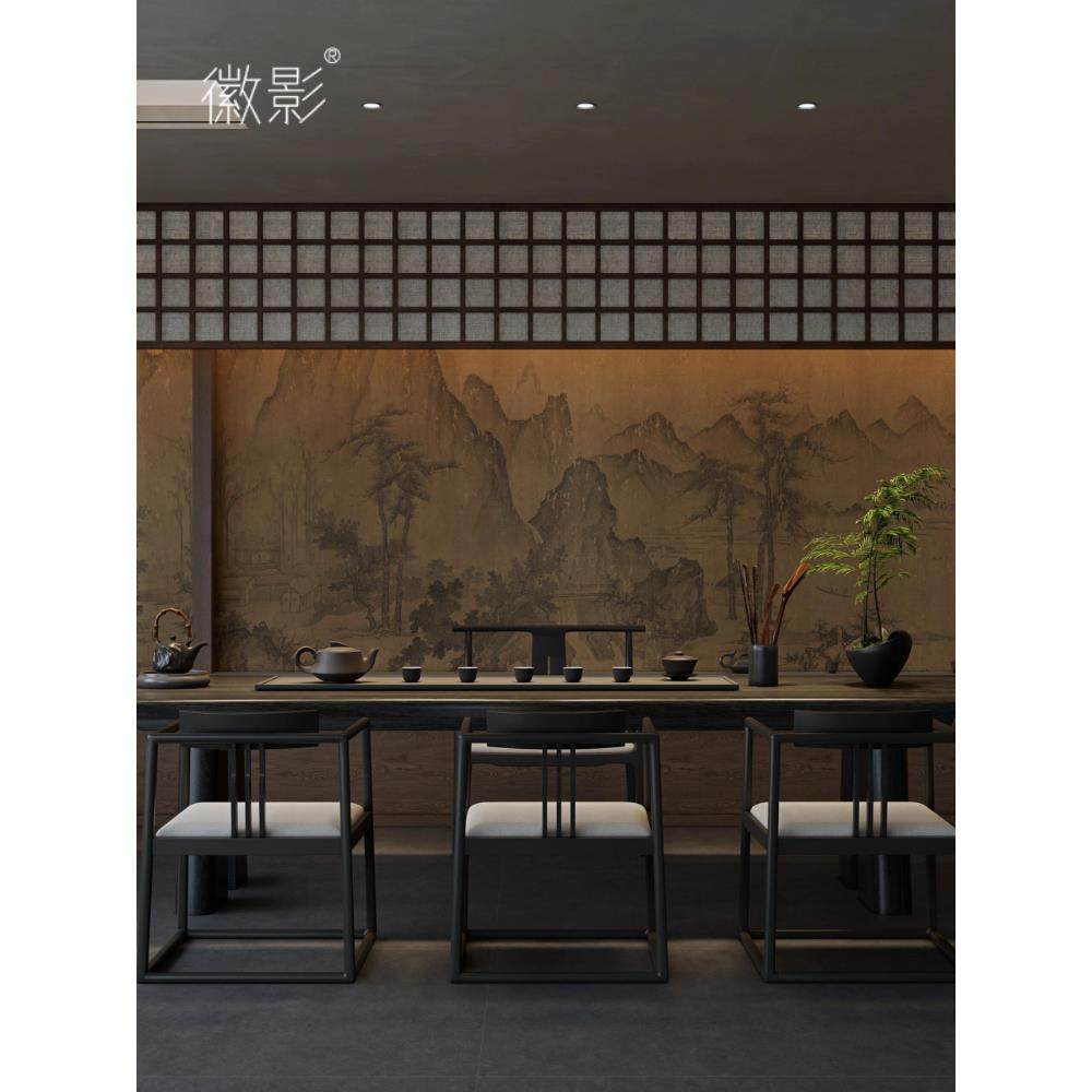 汇盈新中国风黑胡桃木茶几椅子组合宋代美学实木茶几禅宗侘寂式茶,淘宝优惠券,粉丝福利购,淘宝优惠卷