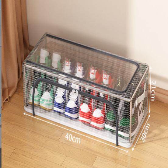鞋子收纳神器透明鞋盒可折叠鞋盒子鞋架省空间鞋柜床底鞋子收纳盒,淘宝优惠券,粉丝福利购,淘宝优惠卷