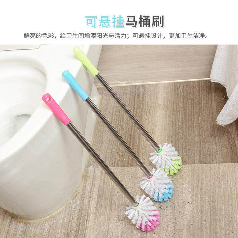 Stainless steel bathroom cleaning long handle sanitary wire brush