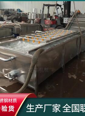 预制菜生产气泡清洗机小苹果泥沙清洗机蘑菇菌菇气泡翻滚清洗机
