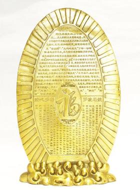 正品全黄铜千手观中像摆音件客厅玄关装饰佛品居家桌面工艺礼品摆