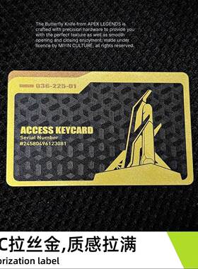 三角洲行动房卡周边金属质感国王总裁卡带NFC游戏启动卡游戏周边