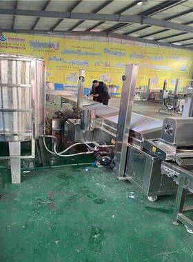 全自动兰花干油炸机 304不锈钢材质油炸设备 干豆腐串油炸机