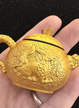 黄铜麻将麻将旋转创意装饰摆件